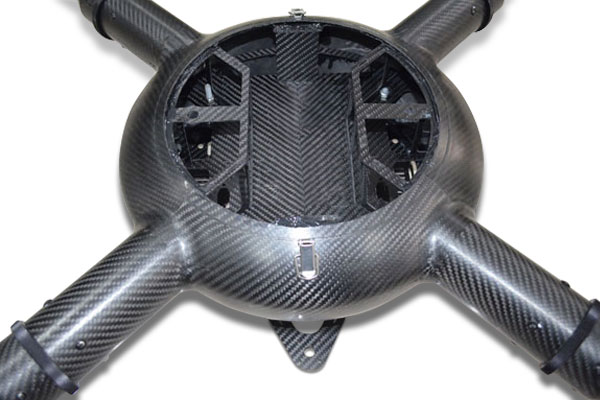 四轴碳纤维无人机壳体